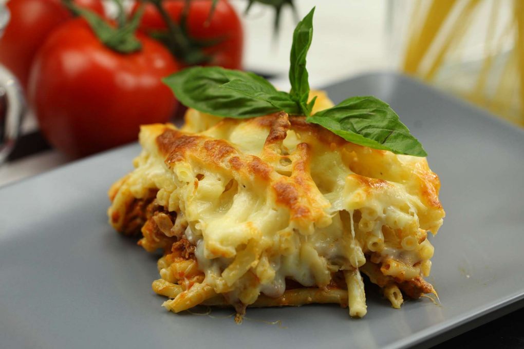 Fırında Kıymalı Makarna